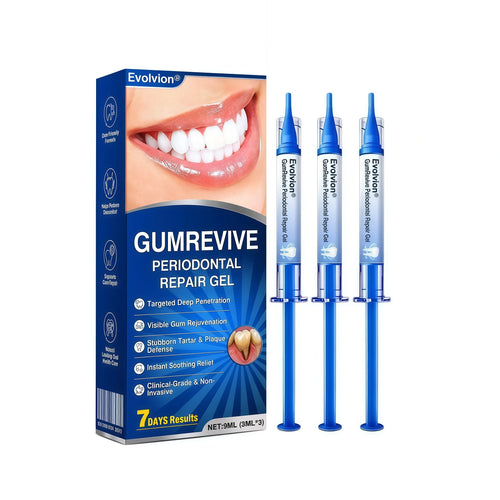 Evolvion Gumrevive Periodontal Repair Gel, Evolving Gum Repair Care Dental Gel, Alcohol & Peroxide Free Fresh Mint Formula, Gentle Daily Mouth Care (1 pc)